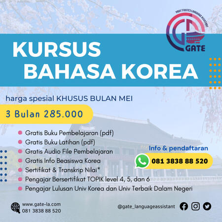 Promo Kursus Bahasa Korea